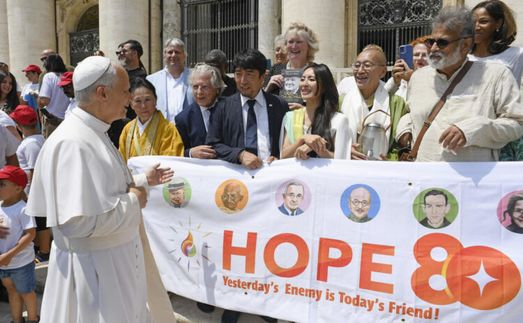 ローマ教皇との謁見とお言葉